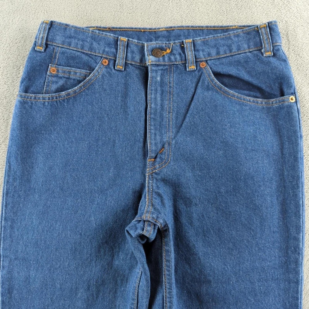 Vintage 80s Levi's Jeans Mens 33x32 Blue Dark Wash Slim Straight Made Canada